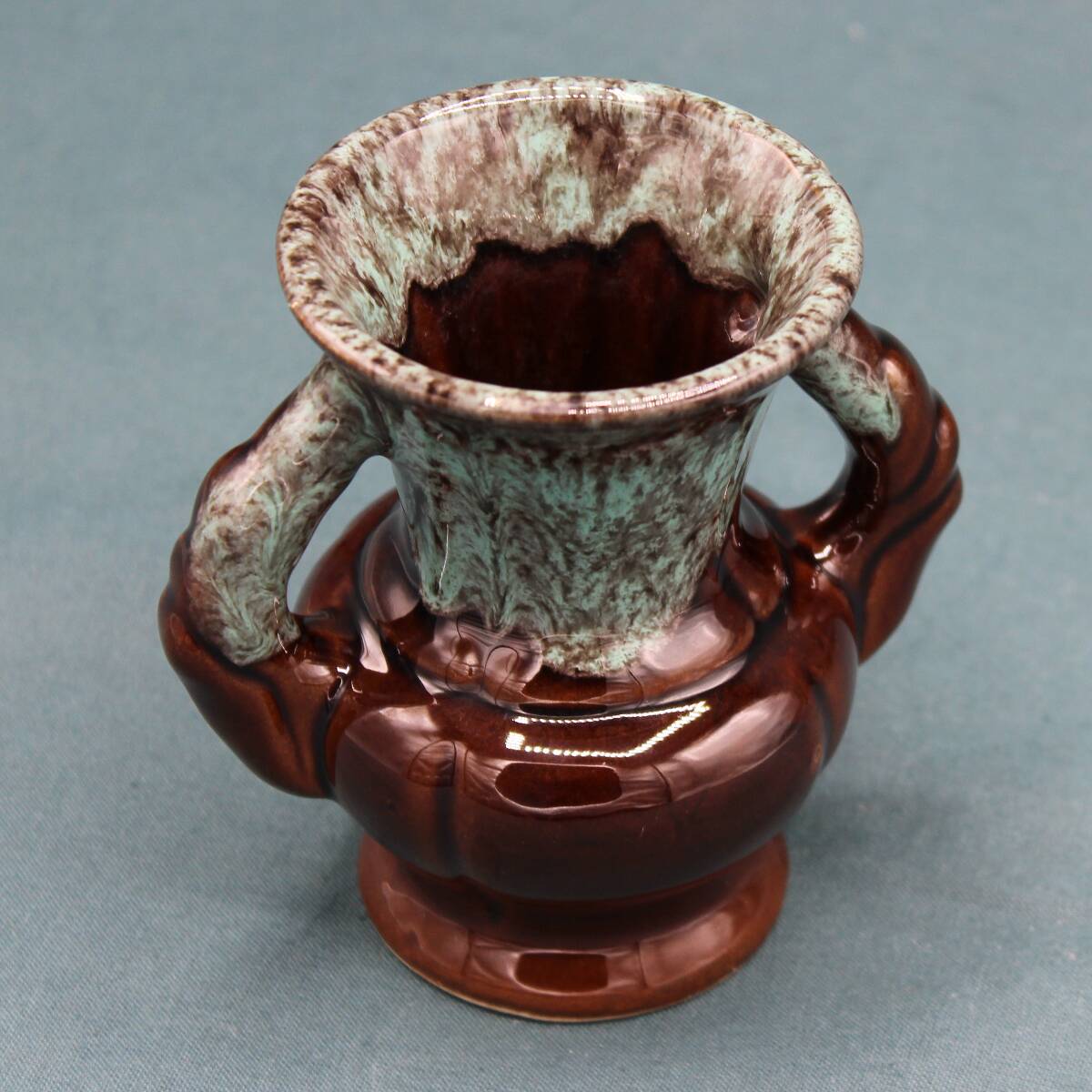 Small vallauris style vase from the adp earthenware factory - handmade - unique - vintage