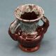 Small vallauris style vase from the adp earthenware factory - handmade - unique - vintage