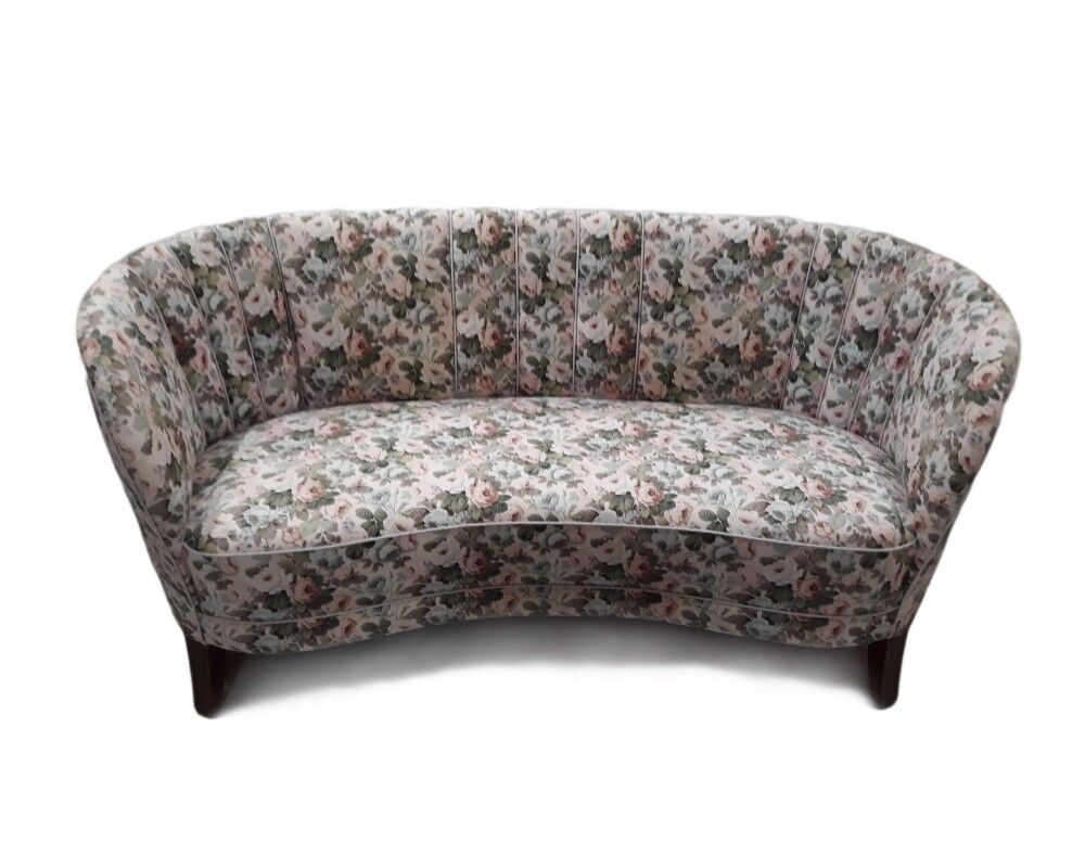 Canapé incurvé banane par Slagelse Møbelværk, années 1950