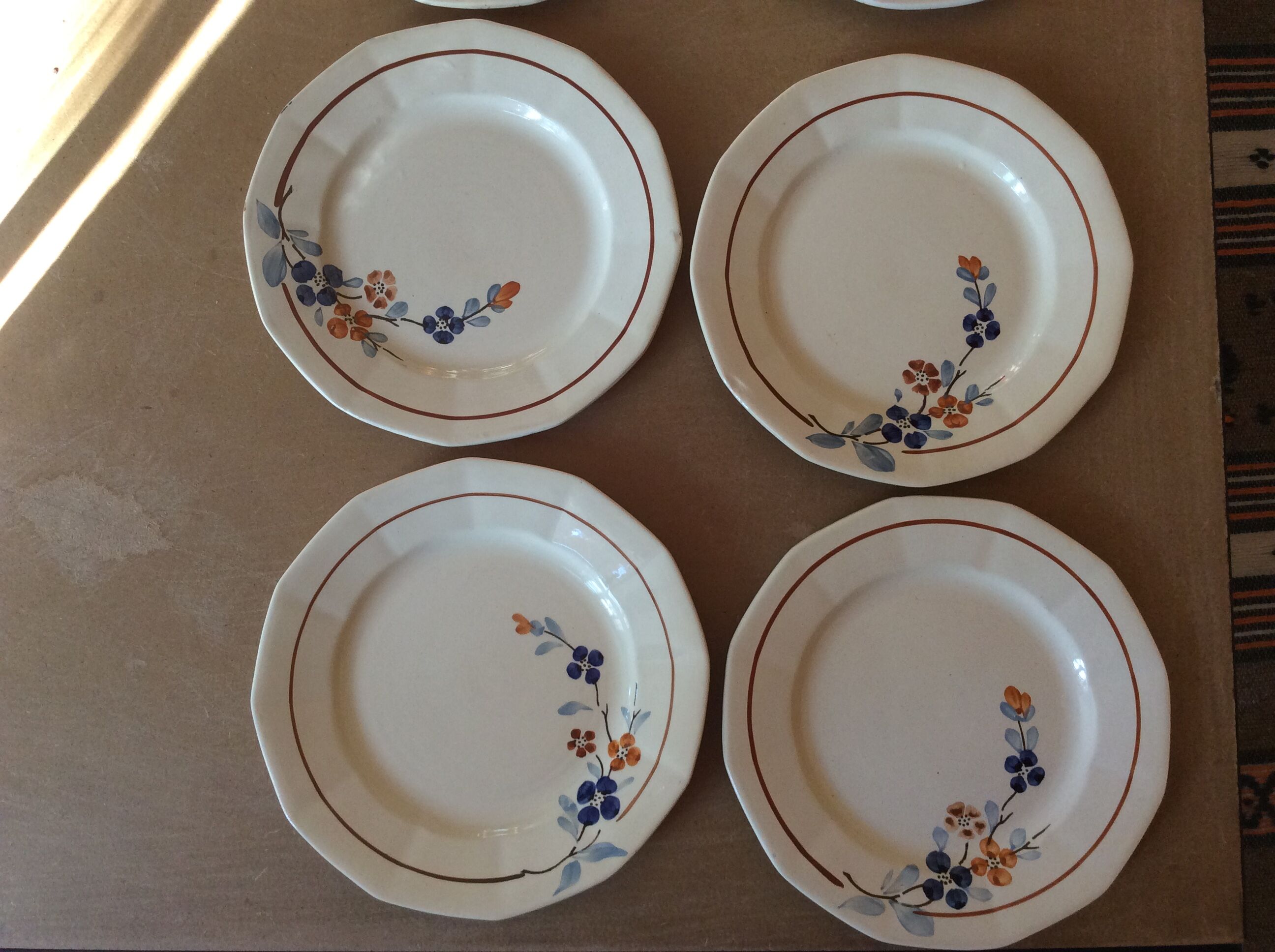 Sarguemines vintage plates