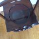 Antique English mahogany cake stand.