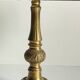 MASSIVE BRASS LAMP and VINTAGE Velvet