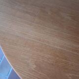 Scandinavian light wood round table