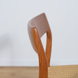 Mid-century dining chairs model 77 by Niels Otto Møller for J.L. Møllers, 1960s, Set of 4