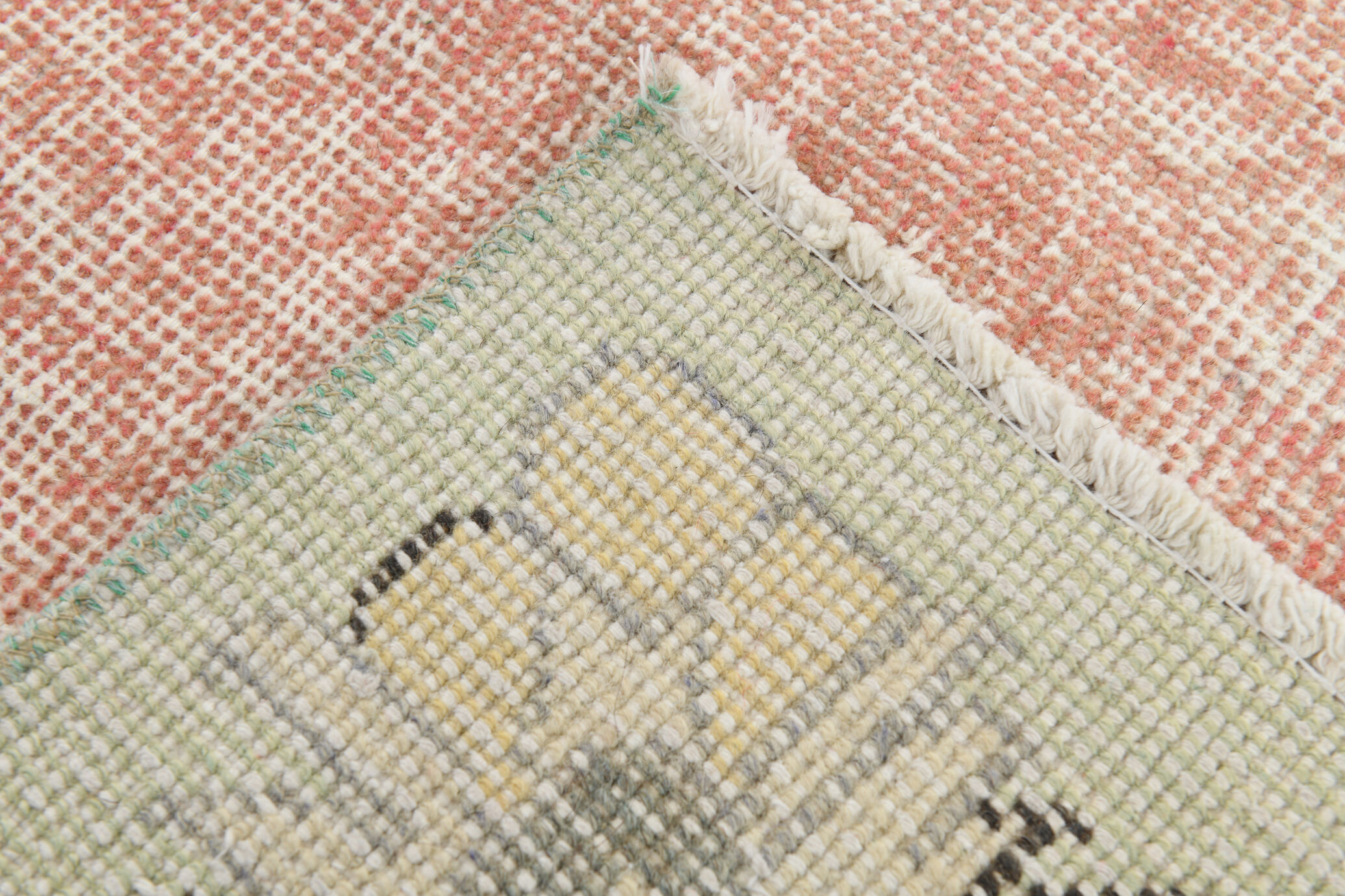 Pink madallion carpet rug 310x199cm