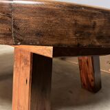 Brutalist Coffee Table Around Sleepers Rustic