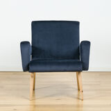 Velvet armchair from Jitona, 60's