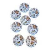 Set of 8 English Dessert Plates Mason's Chantilly Pattern