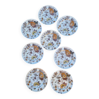 Set of 8 English Dessert Plates Mason's Chantilly Pattern