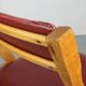 Vintage red Eden folding chair by Gio Ponti