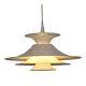 Lampe suspendue danoise moderne : modèle Radius blanc par Erik Balslev pour Fog & Mo