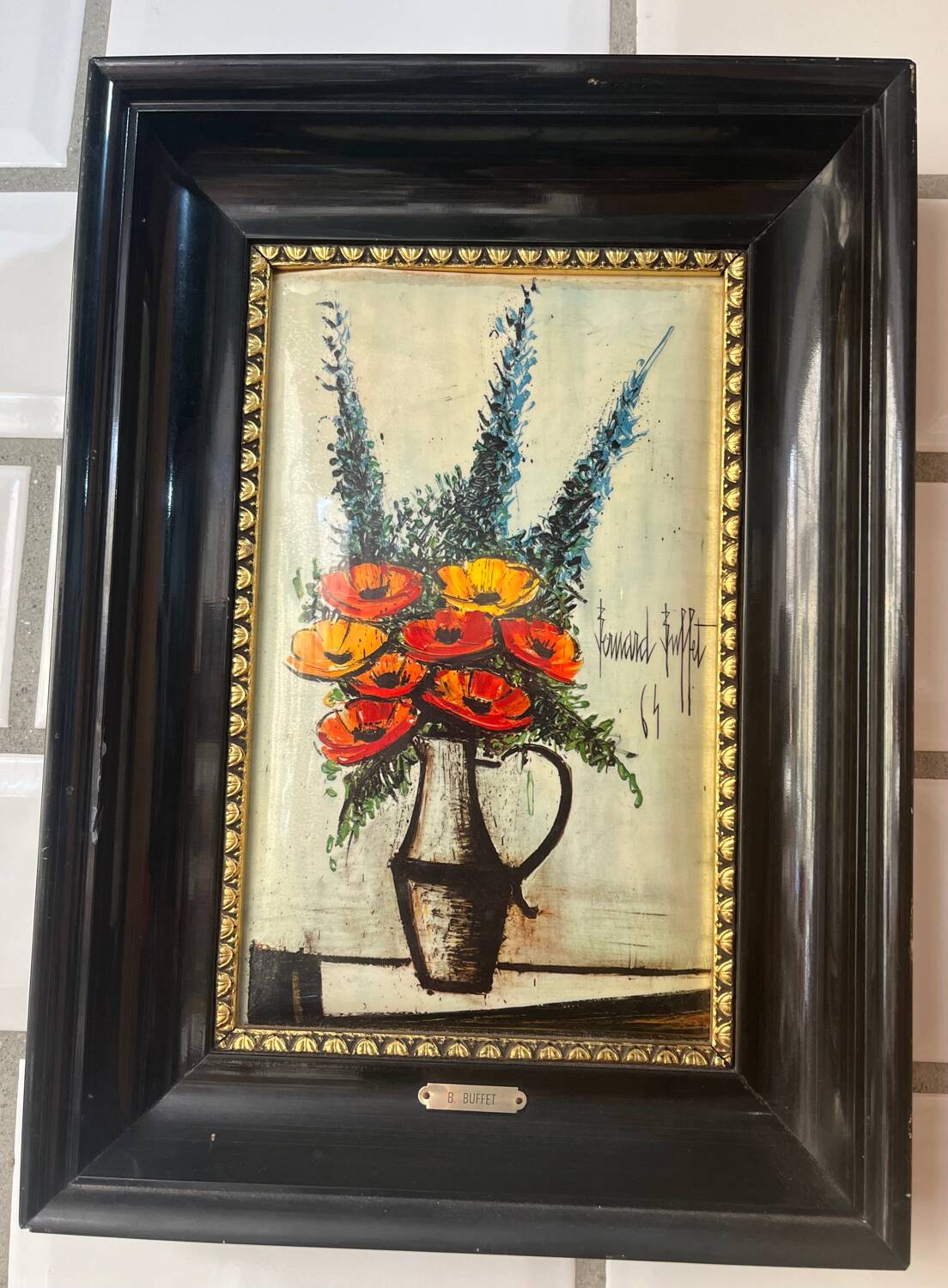 Poppies in a jug painting