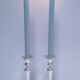 Pair of BMF candlesticks in silver-plated metal, vintage stamped