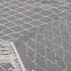 Traditional grey and white berber carpet 200x150cm