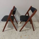 2 vintage folding chairs 50 , 60'S Norquist