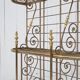 French bakery shelf in wrought iron and brass, 1900