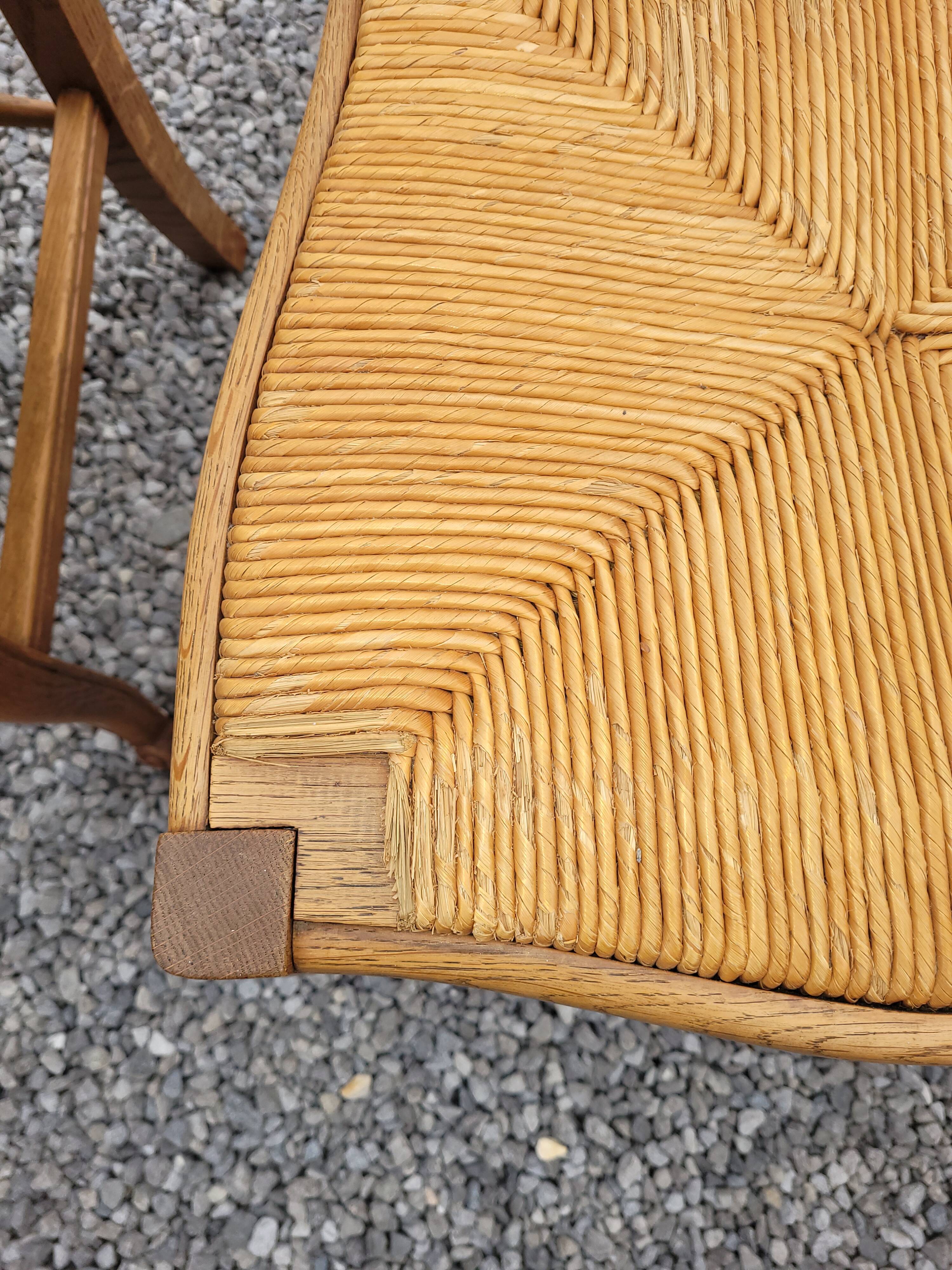 6 Louis XV style oak chairs