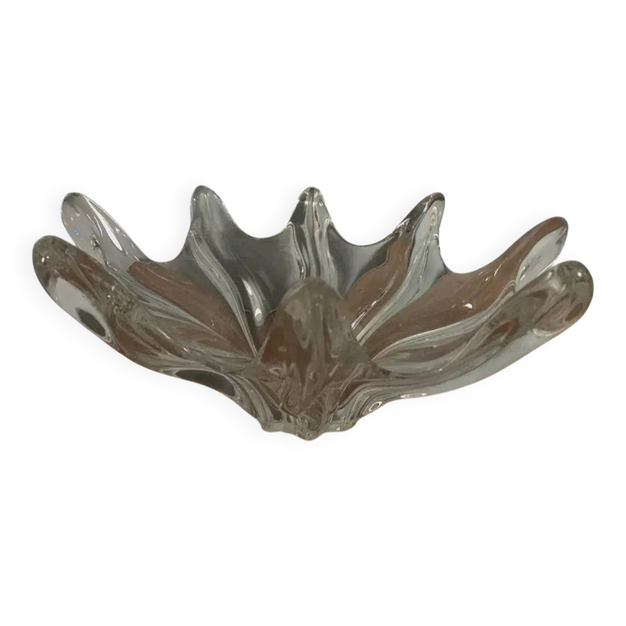 Art Vannes Crystal Centerpiece Bowl – France, 1970s