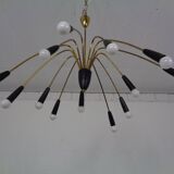 Large Italian Spider Ceiling Lamp, 1950s