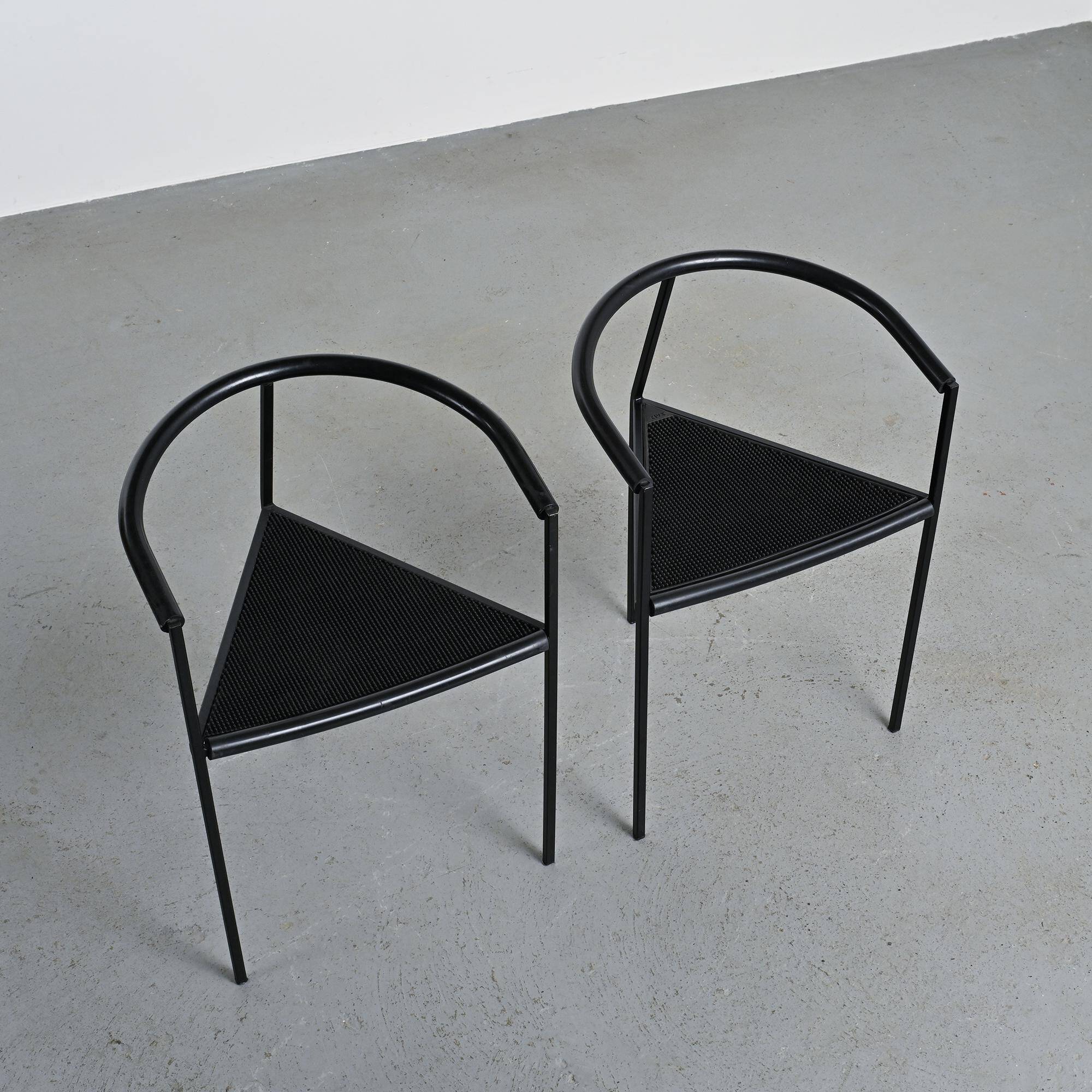 Millepunte chairs by Peregalli and Calatroni for Zeus Noto, around 1985.