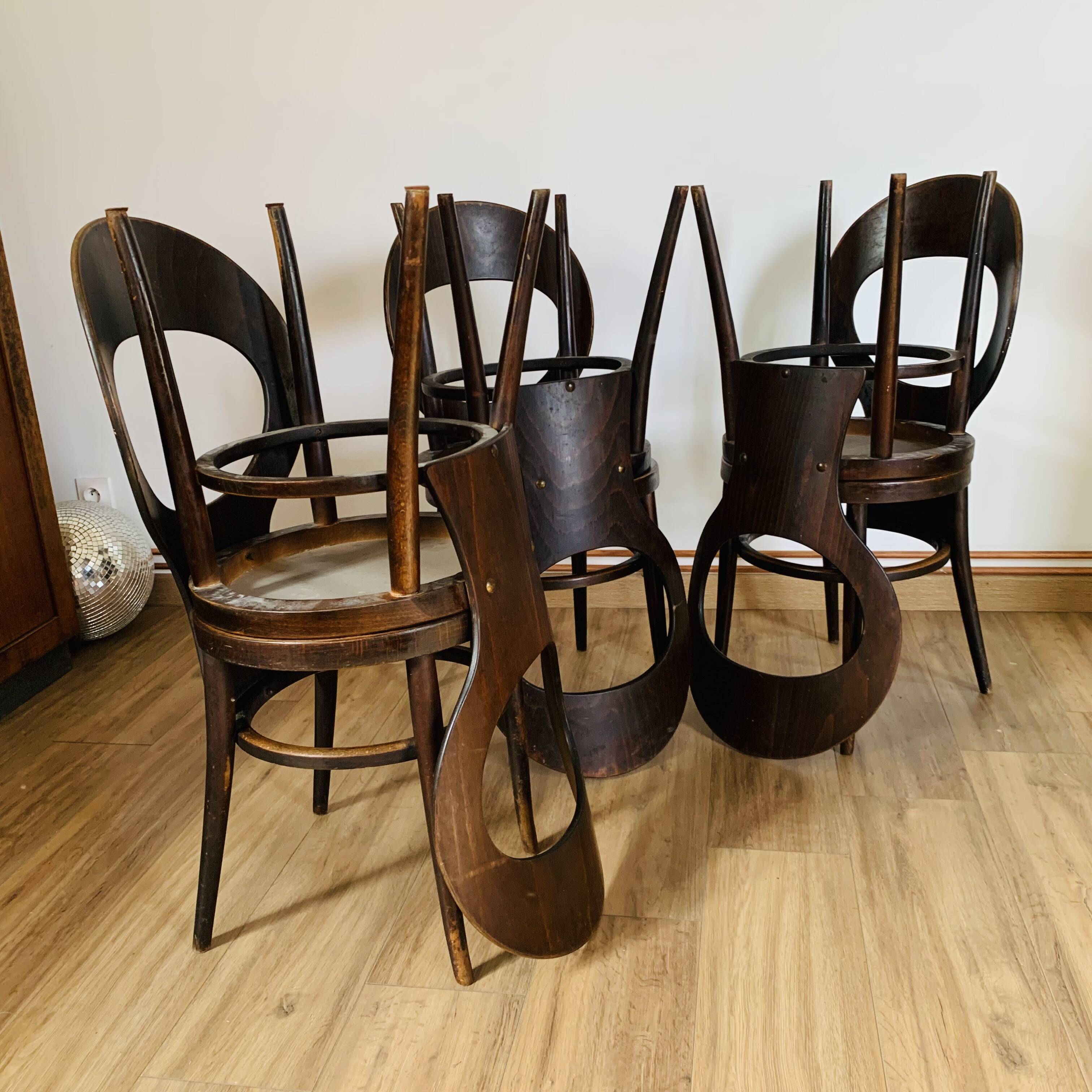 Set of 6 Baumann seagull model chairs