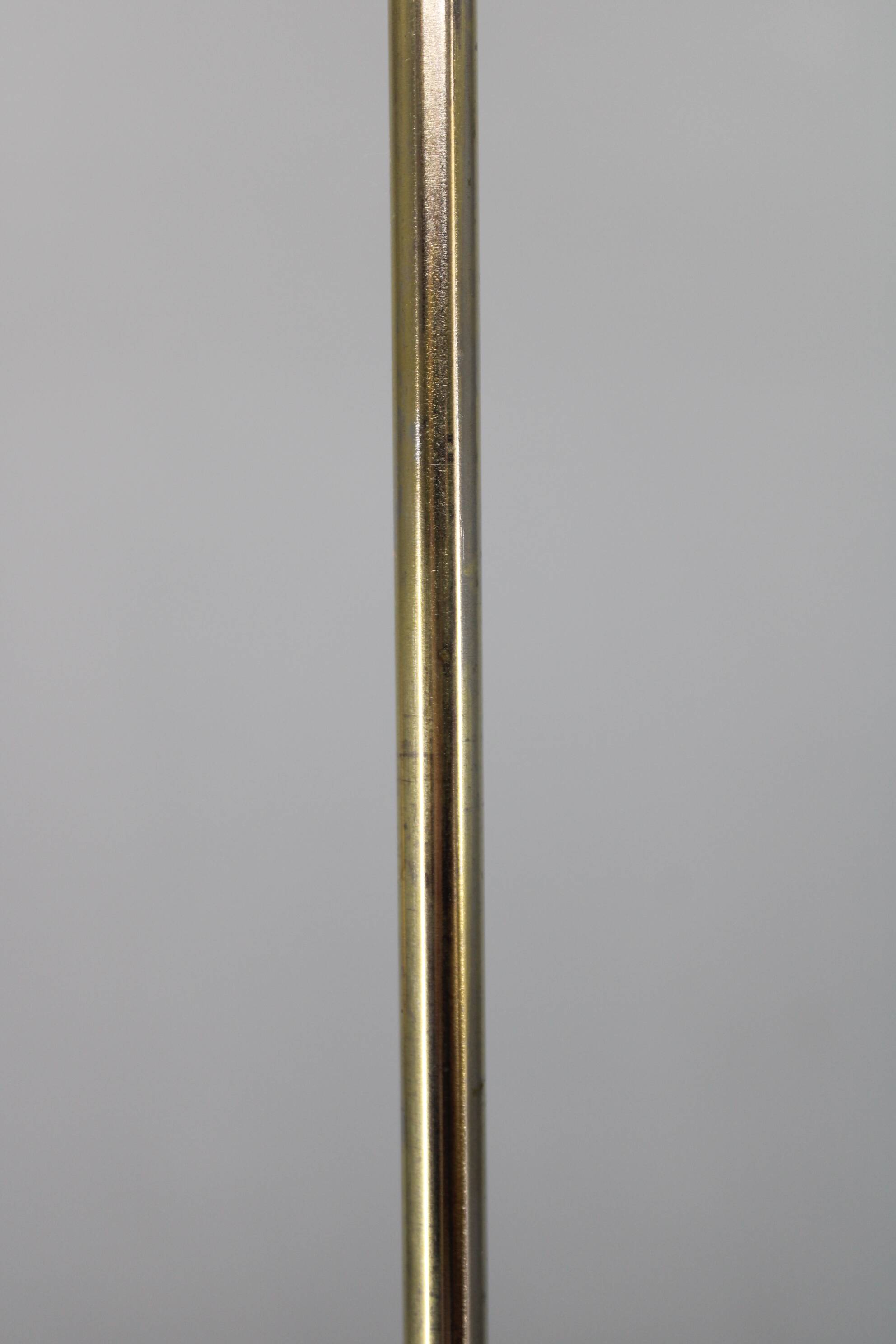 1970s Czechoslovak mid-century orange opaline glass pendant lamp