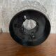 Antique Vintage Black Bakelite Mold Glass Ceiling Light