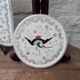 Dessous de plat et 2 dessous de bouteille Longwy modèle Chypre