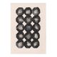 Collection de 4 peintures abstraites noires sur papier signées eawy