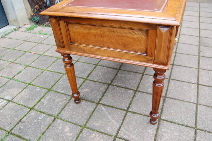 19th-century Louis Philippe walnut desk.