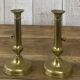 Pair of brass candlesticks