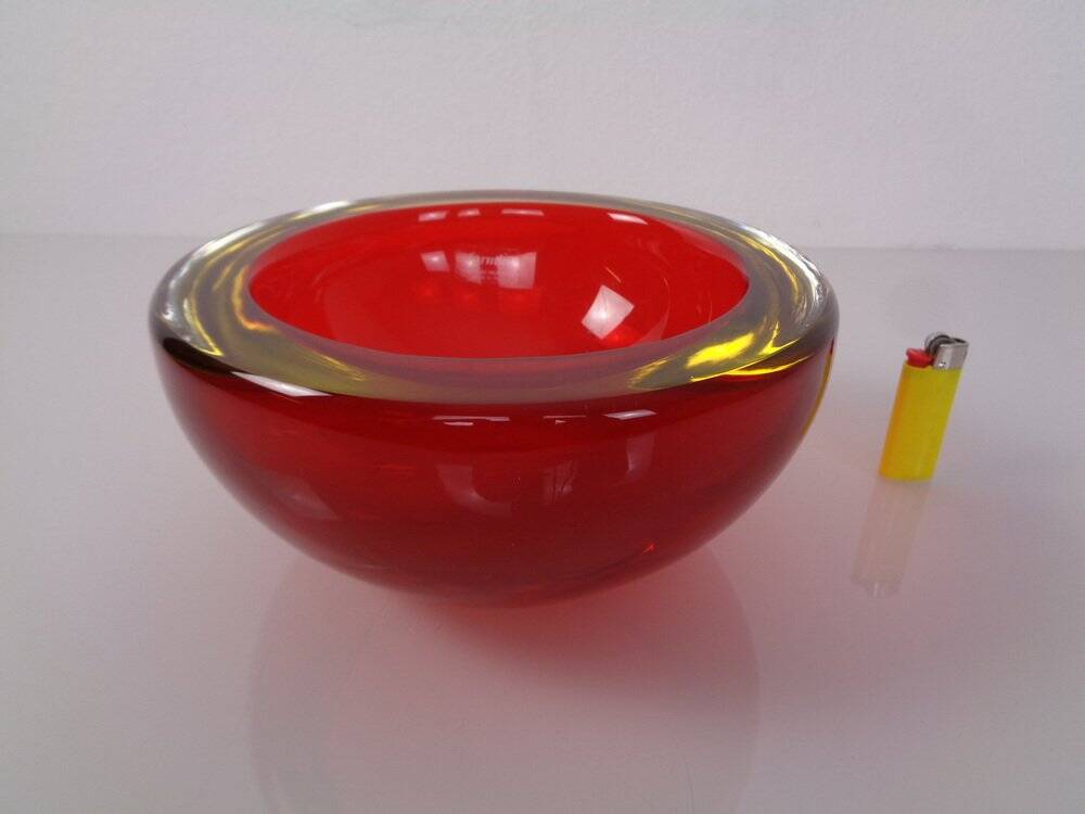 Large Formia Murano Glass Bowl by Mian Giulano, Italy, 1960s