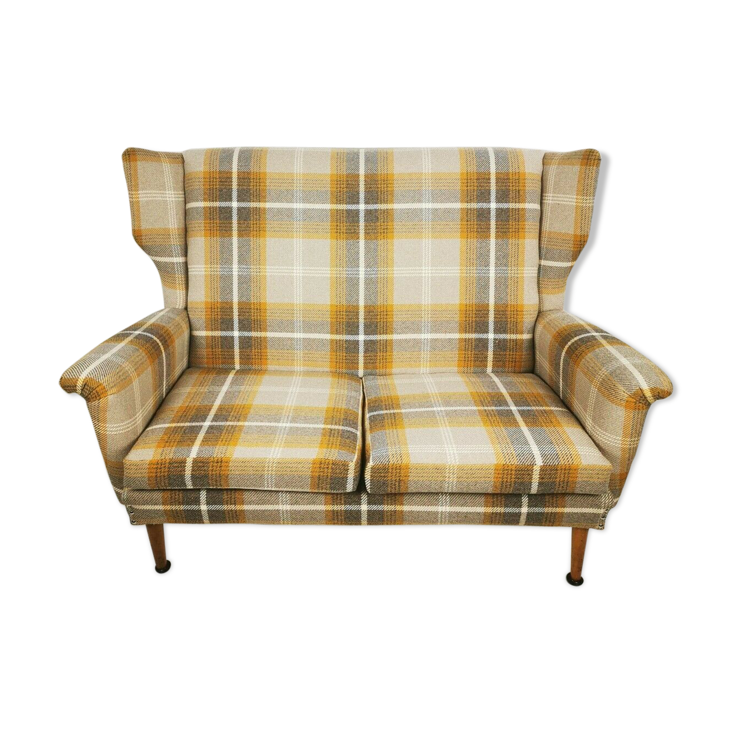 1950's wing back armchair and sofa