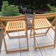 Pair of folding chairs Scandinavian style 60/70