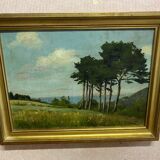 Oil on canvas signed Bovet or Bouét, representing Oulgate
