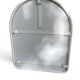 Vintage Space Age mirror / 70s rounded white tubular frame — 71 x 55