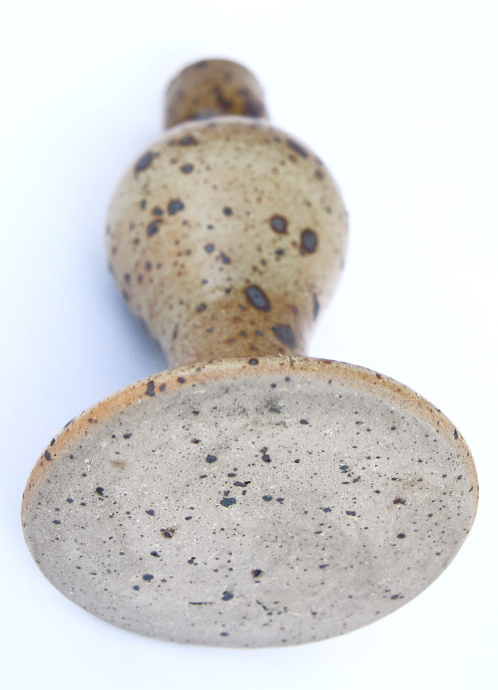 Pyrity sandstone bougeoir by Michel Dumont, Puisaye, La Borne