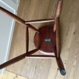 Tabouret  wabi sabi en bois massif