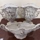 Three-piece ceramic garniture with neo-classical decoration – 20th century