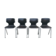 Lot de 4 chaises vintage et design Flottoto