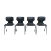 Set of 4 vintage chairs and Flottoto design