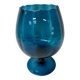 Duck blue Italian glassware vase
