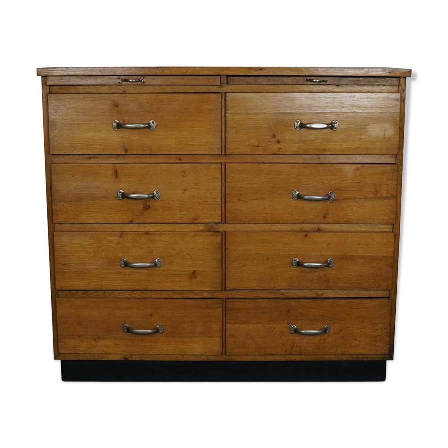 Armoire apothicaire vintage en chêne Allemagne vers 1950