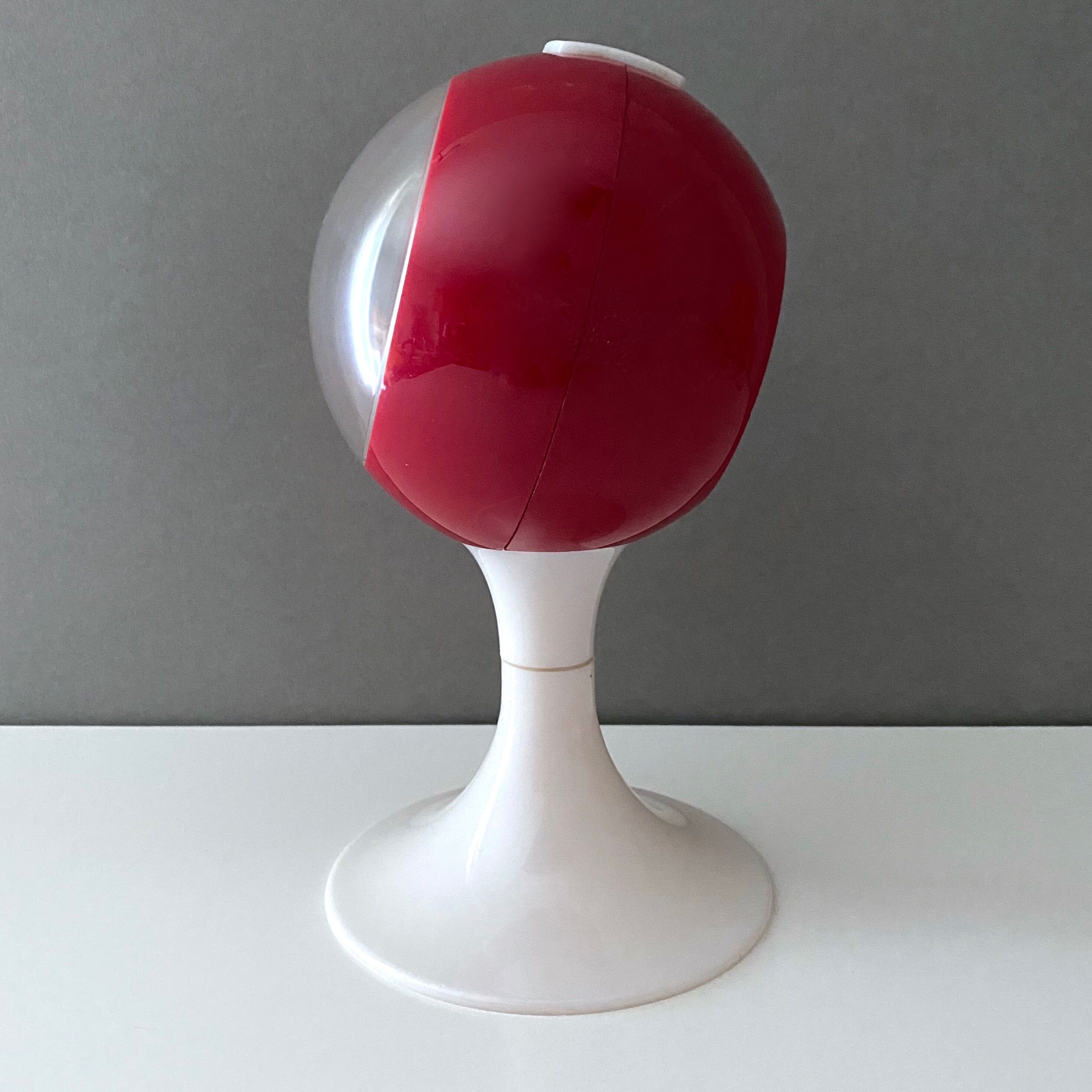 Space age table clock, vintage alarm clock tulip foot, ball clock victoria clock, 70's