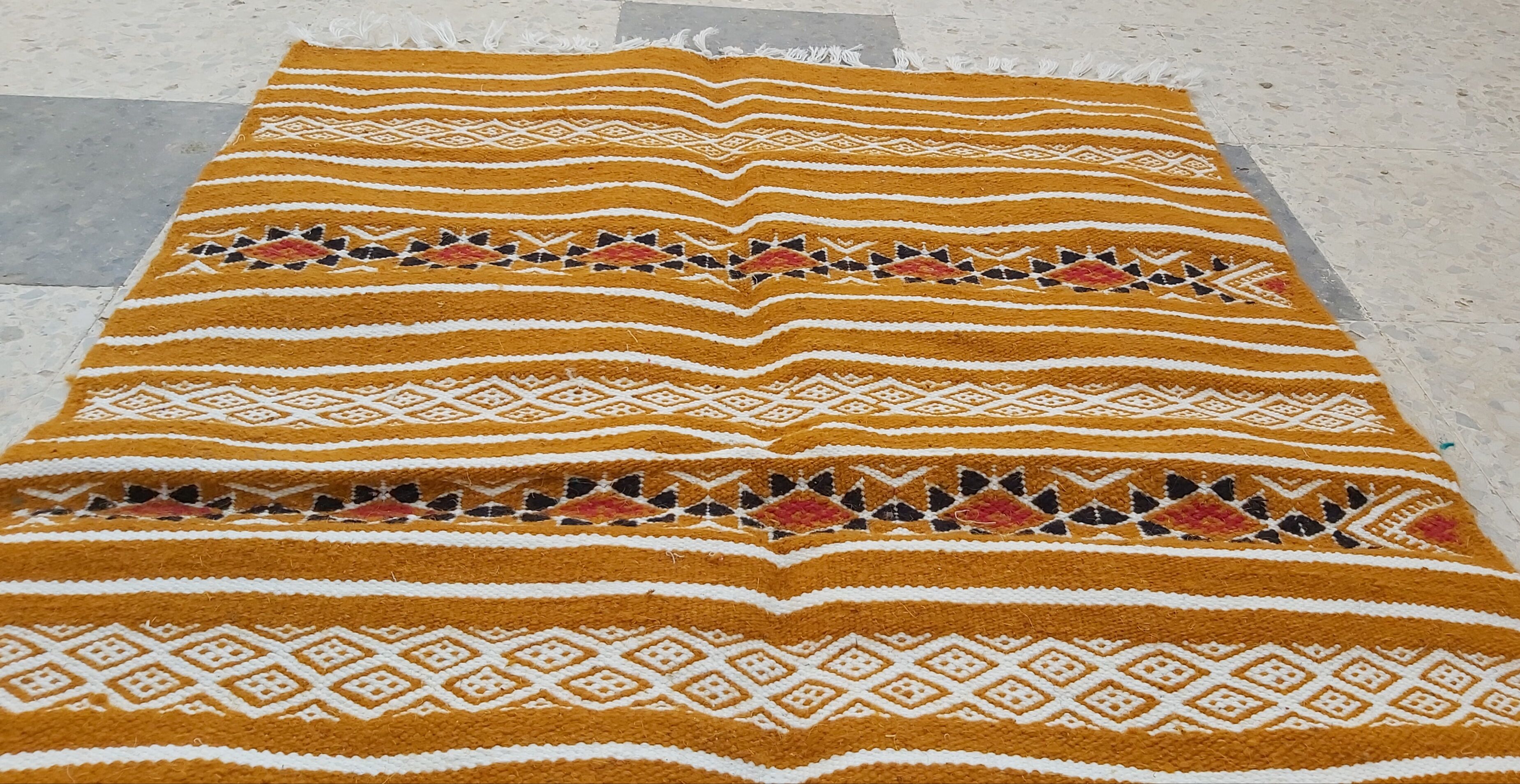 Traditional handmade small-size rug  114x64cm