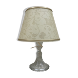 Lampe verre moulé années 70 vintage