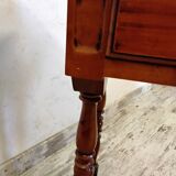Small wooden drop-leaf table