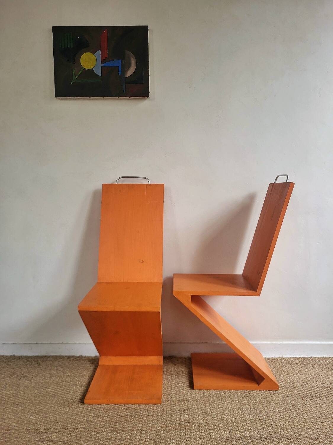 Wooden Zig Zag Chair