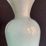 Murano - turquoise lined glass vase