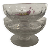 Lot de 2 coupes de Champagne en cristal Baccarat